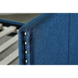 Therese Blue Upholstered Daybed with Trundle
