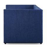 Therese Blue Upholstered Daybed with Trundle