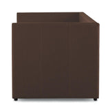 Therese Brown Upholstered Daybed with Trundle
