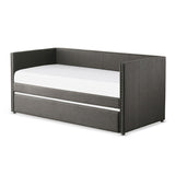 Therese Gray Upholstered Daybed with Trundle