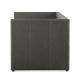 Therese Gray Upholstered Daybed with Trundle