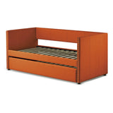 Therese Orange Upholstered Daybed with Trundle
