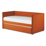 Therese Orange Upholstered Daybed with Trundle