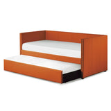 Therese Orange Upholstered Daybed with Trundle
