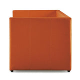 Therese Orange Upholstered Daybed with Trundle