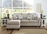 Abney Driftwood Chenille,textured Sofa Chaise - Ella Furniture