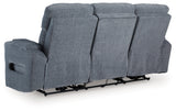 Studio Cave Steel Performance Fabric,Next-Gen Nuvella™,Chenille Power Reclining Sofa