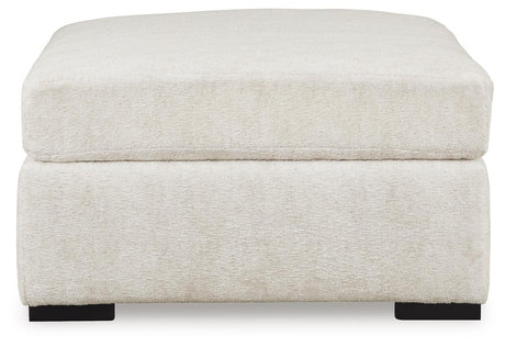 Chessington Ivory 2-Piece Sectional with Ottoman — side view