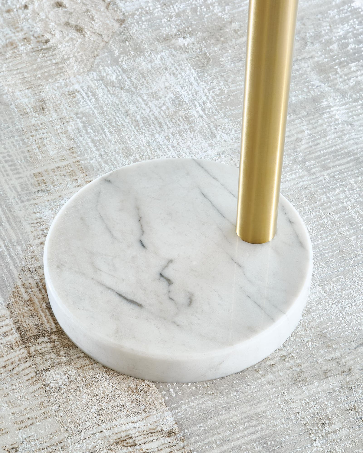 Valo Gold Finish Arc Lamp — detail view