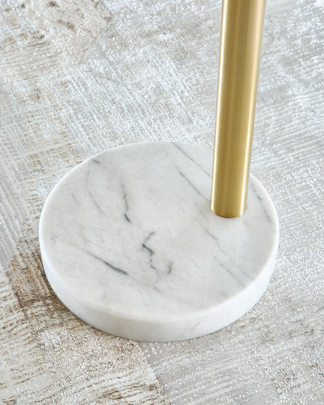 Valo Gold Finish Arc Lamp — detail view