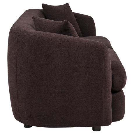 Delroy 3-Seat Stationary Sofa in Aubergine Polyester — product image 7
