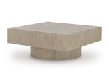 Gray Oak Veneer Coffee Table with Casters — product image 3