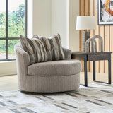 Lofwood Fossil Chenille Swivel Accent Chair — product view
