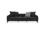 Maison Black 3-Seater Sofa - Ella Furniture