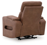 Clean-Slate Caramel Sofa, Loveseat and Recliner