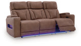 Clean-Slate Caramel Sofa, Loveseat and Recliner