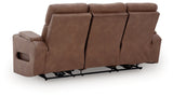 Clean-Slate Caramel Sofa, Loveseat and Recliner