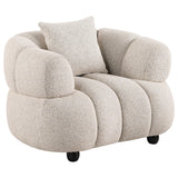 Whitney Contemporary Channel Tufted Boucle Upholstered Accent Chair