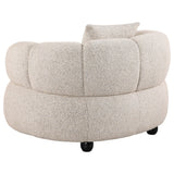 Whitney Contemporary Channel Tufted Boucle Upholstered Accent Chair