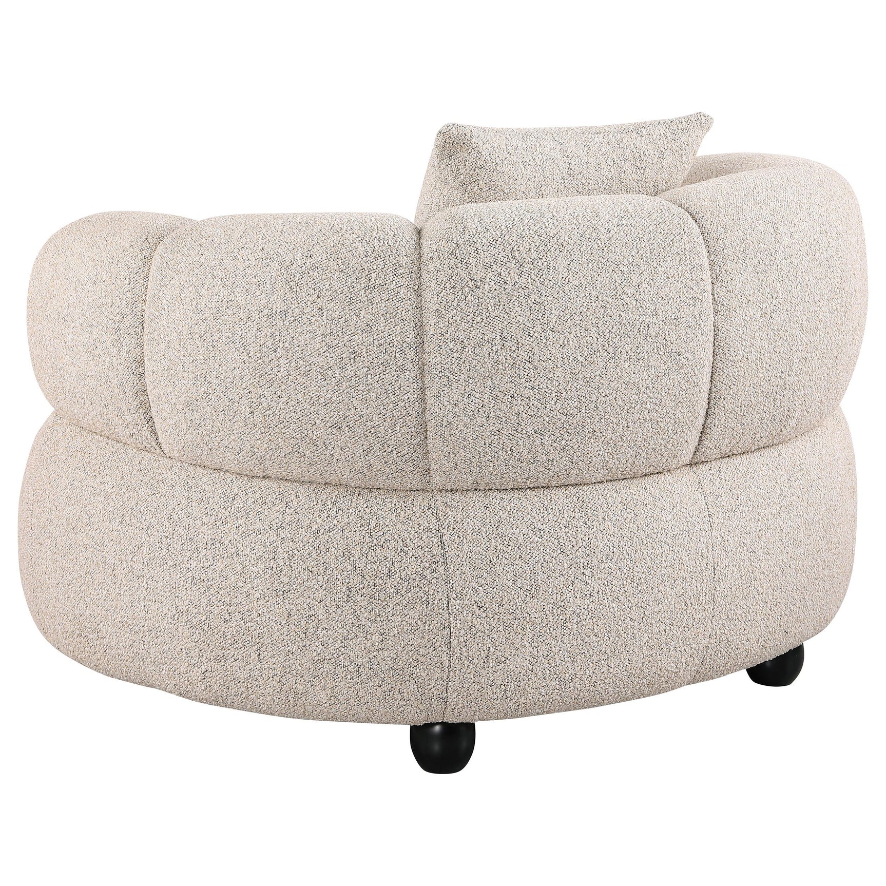 Whitney Contemporary Channel Tufted Boucle Upholstered Accent Chair