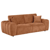 Burnett 4-piece Chenille Upholstered Sofa Set Burnt Orange