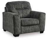 Lonoke Gunmetal Velvet Oversized Chair