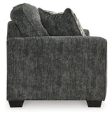 Lonoke Gunmetal Velvet Loveseat