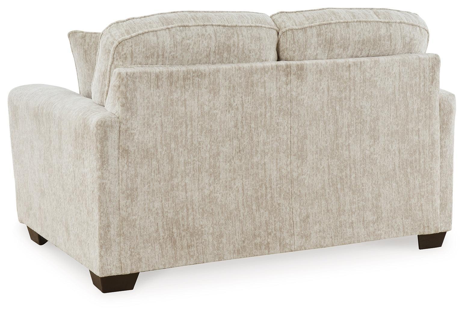 Lonoke Parchment Velvet Loveseat