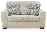 Lonoke Parchment Velvet Loveseat