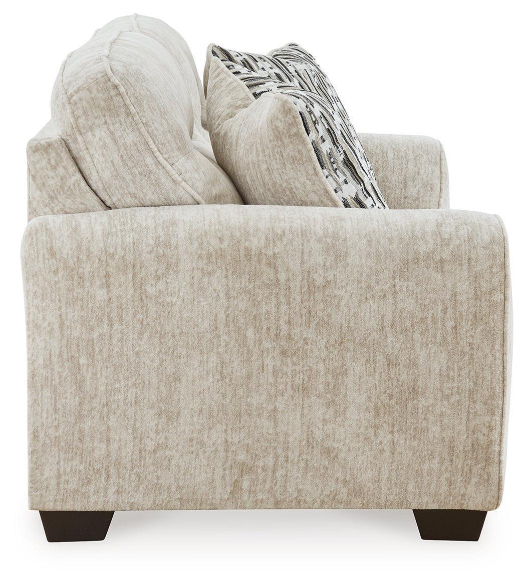Lonoke Parchment Velvet Loveseat