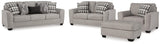 Avenal Flannel Park Sofa, Loveseat, Chair and Ottoman