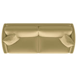 Corliss Upholstered Curved Track Arm Sofa Camel