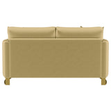 Corliss Upholstered Curved Track Arm Loveseat Camel