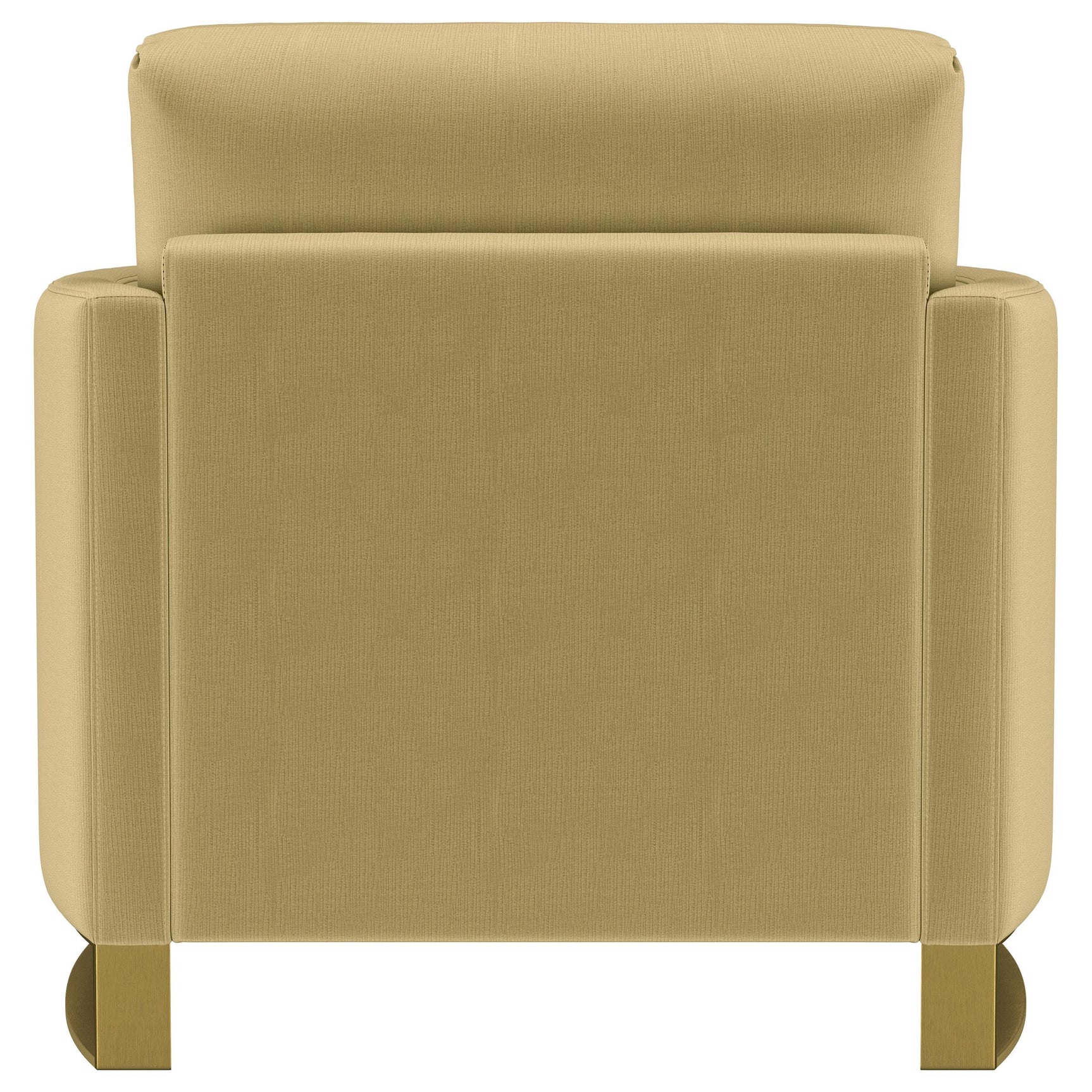 Corliss Upholstered Curved Track Arm Chair Camel