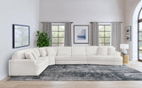 Emberson 4-Piece Upholstered Modular Sectional Sofa Ivory