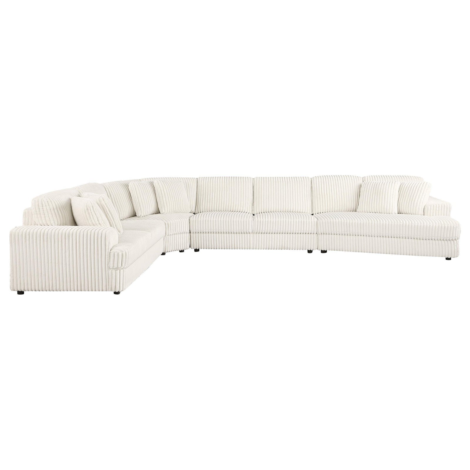 Emberson 4-Piece Upholstered Modular Sectional Sofa Ivory