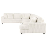 Emberson 4-Piece Upholstered Modular Sectional Sofa Ivory