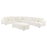 Emberson 5-Piece Upholstered Modular Sectional Sofa Ivory