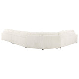 Emberson 5-Piece Upholstered Modular Sectional Sofa Ivory
