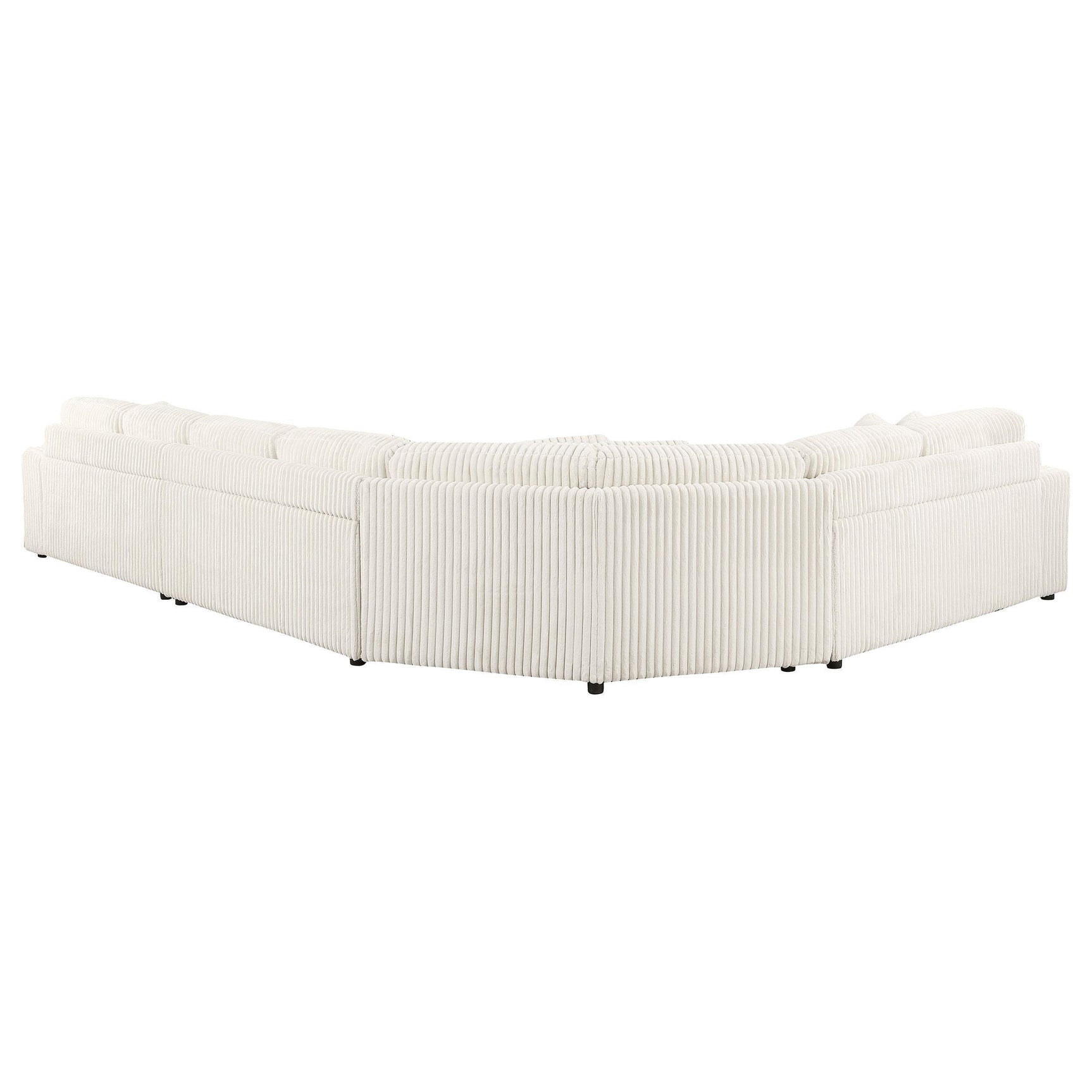 Emberson 5-Piece Upholstered Modular Sectional Sofa Ivory
