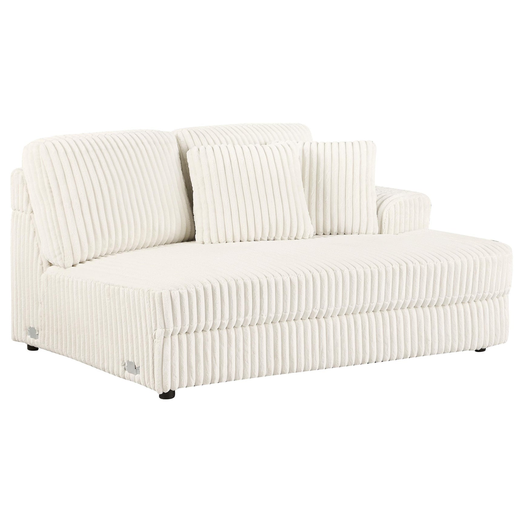 Emberson 5-Piece Upholstered Modular Sectional Sofa Ivory