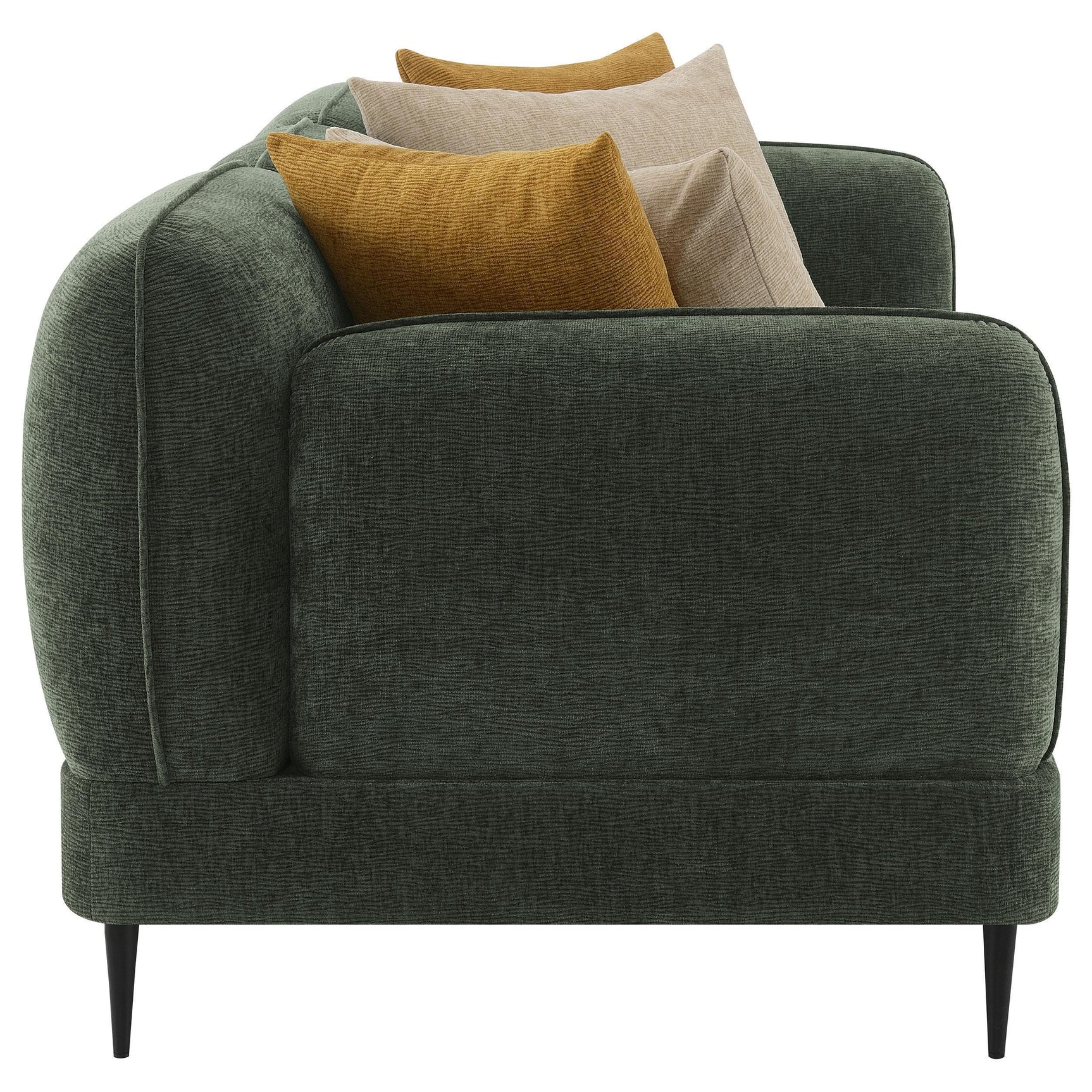 Soba Rich Green Sofa Loveseat