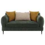 Soba Rich Green Sofa Loveseat