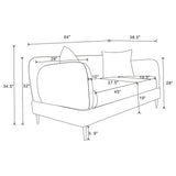 Soba Rich Green Sofa Loveseat
