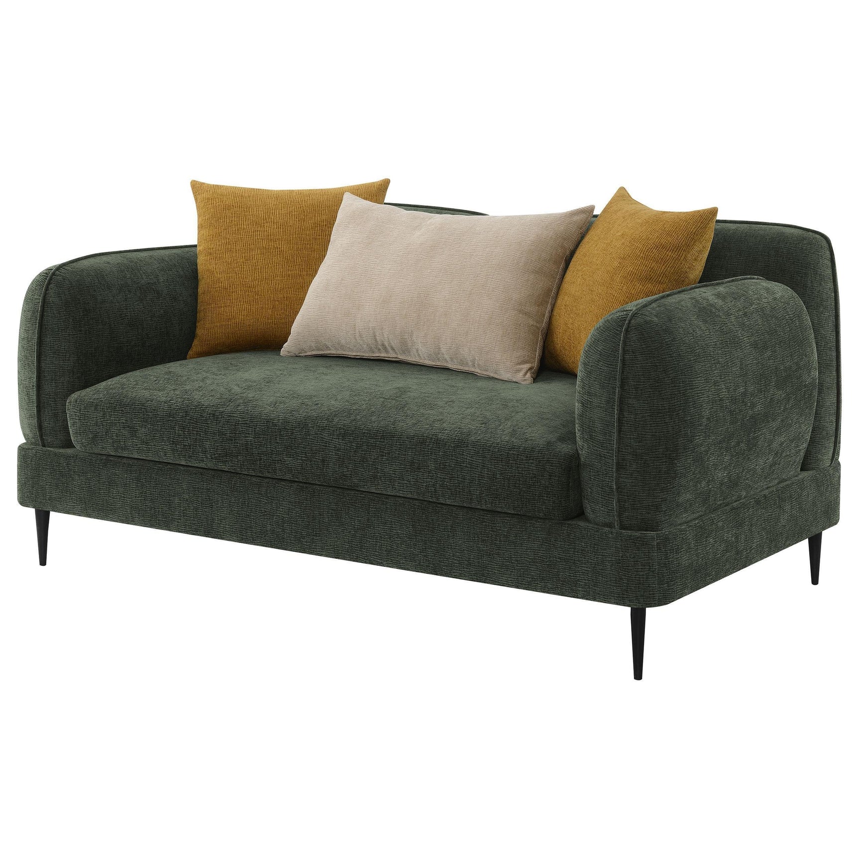 Soba Rich Green Loveseat