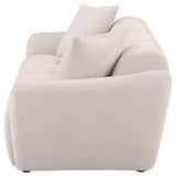 Destino Chenille Upholstered Splayed Arm Sofa Greige