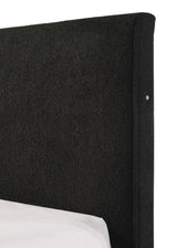 Farble Black Upholstered Panel Queen Bed