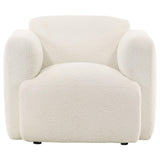 Dorset 3-piece Upholstered Round Track Arm Sofa Set White