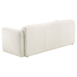Dorset Fabric Upholstered Round Track Arm Sofa White
