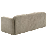 Dorset 2-piece Upholstered Round Track Arm Sofa Set Brown